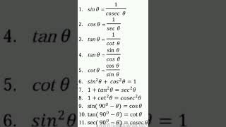 Trigonometry formulas [upl. by Llenyr]