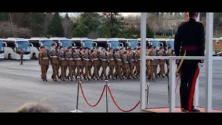 25 Platoon Guards Training Company Pass Out Parade ITC Catterick 15 Dec 2021 [upl. by Ahsinod]