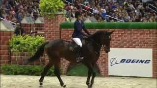 Jessica Springsteen and Lisona Winning the 25000 Puissance at 2014 WIHS [upl. by Galatea]