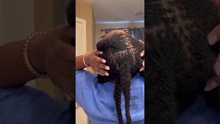 Fresh Microlocs Retie and BraidOut ✨ naturalhair microlocsjourney hair microlocs [upl. by Iohk323]