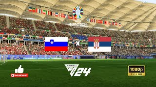 🇸🇮Eslovênia x Sérvia🇷🇸  Euro 2024  Grupo C 20062024  EAFC 24 [upl. by Lenoel]