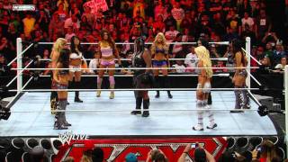 Raw EightDiva Tag Team Match [upl. by Dru472]