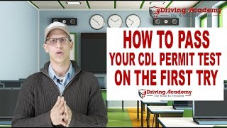 How to Get your CDL Permit  Pass the first time  Driving Academy [upl. by Nygem135]