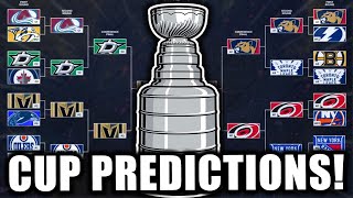 NEW 2024 NHL STANLEY CUP PLAYOFF BRACKET PREDICTIONS [upl. by Athalie]