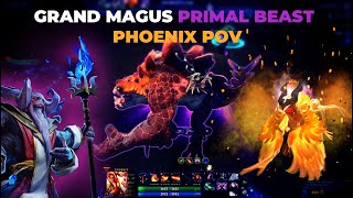 Grand Magus  Dota 2 Aghanims Labyrinth Phoenix POV [upl. by Airlia]