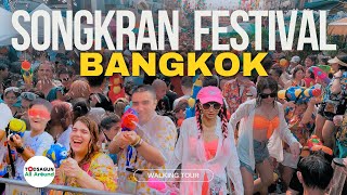 🇹🇭 Thailands Songkran Water Festival at Khao San Road 4K [upl. by Anilehs]