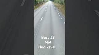 Buss 53 Ljusdal  Hudiksvall [upl. by Anaderol]