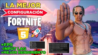 La MEJOR CONFIGURACIÓN para FORTNITE ColorFPSInput lag Ping [upl. by Eerat347]