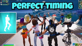 Fortnite Perfect Timing  Starlit Emote 💙 [upl. by Amlev]