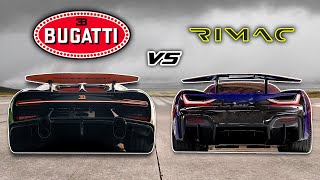 Bugatti Chiron SS vs Rimac Nevera TOP SPEED Drag Race 250 MPH [upl. by Jon]