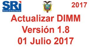 ¿CÓMO ACTUALIZAR DIMM FORMULARIOS ULTIMA VERSION 2017 [upl. by Lladnarc428]