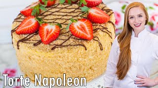 Classic Torte Napoleon  The Best Recipe With Homemade Custard Filling [upl. by Averat]