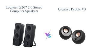 Logitech Z207 vs Creative Pebble V3 🎵 Best Computer Speakers Comparison 🎧 [upl. by Atilem]