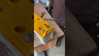 Challenge Accepted Can You Replace a Battery Terminal in 38 Seconds shorts leadacidbattery diy [upl. by Serles423]