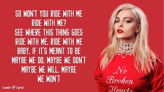 Bebe Rexha  MEANT TO BE Acoustic Lyrics [upl. by Ynahpit916]