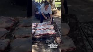 Asado argentinoAmar asar costillares🔥 costillar costillas argentina asadoargentino argentina [upl. by Allerim]