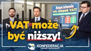 Rząd kłamie ws stawek VAT [upl. by Neetsirhc]