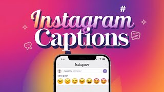 Captions For Instagram Post  Caption App For Intgaram [upl. by Airebma]