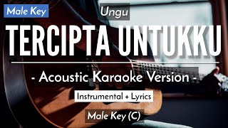 Tercipta Untukku Karaoke Akustik  Ungu Male Key  HQ Audio [upl. by Ylagam296]