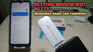 Setting modem wifi 4G LTE all operator  Ganti nama dan password modem wifi [upl. by Flora]