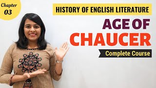 Age of Chaucer  History of English Literature  Major Writers amp Works [upl. by Arly]