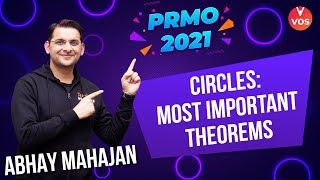 CIRCLES  Most Important Theorems  PRMO 2021  PRMO 2021 Preparation  Abhay Mahajan Vedantu  VOS [upl. by Mahseh]