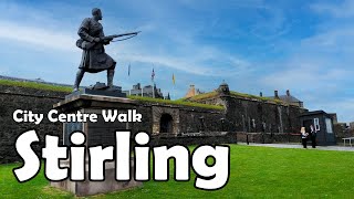 Stirling City Centre Walk【4K】 Lets Walk 2021 [upl. by Marguerite]