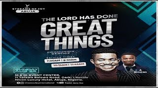 THE LORD HAS DONE GREAT THINGS  SUNDAY SERVICE  25TH AUGUST 2024 [upl. by Alihs]