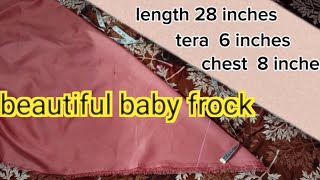 pakistani Baby frock cutting and stitching Baby dress Lubna ideas [upl. by Birdella]