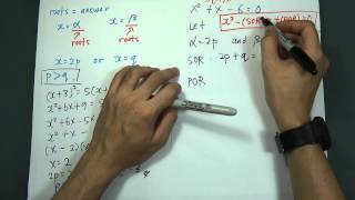 SPM  Add Maths  Form 4  Quadratic Equation  Roots Alfa and Beta [upl. by Eiggem]