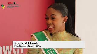 Interview with Edeifo Aikhuele Miss Diaspora Nigeria USA [upl. by Alra476]