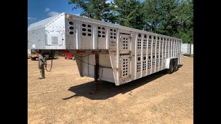 1988 30’ Wilson Aluminum Goose Neck Livestock Trailer [upl. by Acisse]