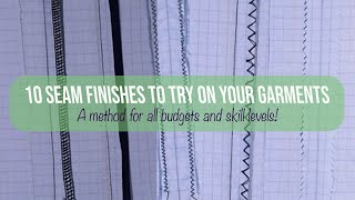 10 easy ways to finish your seams and prevent fraying fabric [upl. by Moreville986]