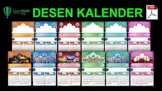 Design Kalender Dinding islami lengkap [upl. by Blackburn]