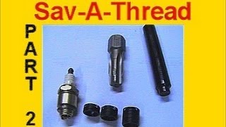 Toro Spark Plug Thread Repair with SavAThread by HeliCoil PART 2 [upl. by Oralle484]