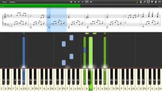 Richard Clayderman  BARCAROLLE  Piano tutorial and cover Sheets  MIDI [upl. by Nodearb]