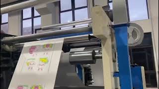 Four color flexo printing machine with double winders flexoprintingmachine WhatsApp8613868890521 [upl. by Norward]