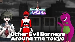 Power Rangers Tokyo Riders Other Evil Barneys Around The Tokyo [upl. by Hsizan]