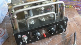 Amplifier demo  tube SE head with two 6C4 and 6AQ5 output into 15quot speaker [upl. by Trey152]