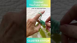 CROCHET CLUSTER STITCH BEGINNER HOW TO Crochet Tutorial Beginner Easy Learn How to Knit Knitting [upl. by Nirtiac303]