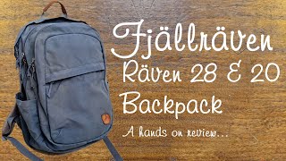 Fjällräven Räven 28 amp Räven 20 Backpack  hands on review [upl. by Hudson]