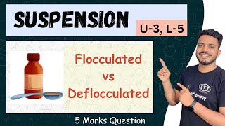 flocculated and nonflocculated suspension  types of suspension  suspension types pharmaceutics [upl. by Furie]