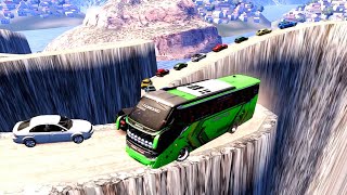 VOLVO extreme Bus Driving in most dangerous road in the world 072 eurotrucksimulator2 shortslive [upl. by Anglo390]