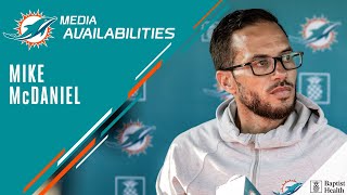 Coach Mike McDaniel meets with the media  Miami Dolphins [upl. by Giltzow]