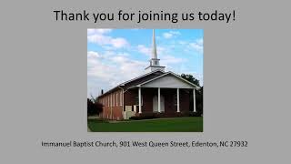 Immanuel Baptist Church Edenton [upl. by Biddle]