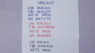 Leitura de texto  Aprendendo a Ler  Leitura com Ma Me Mi Mo Mu Mão  Ficha de Leitura  EJA [upl. by Alilahk71]