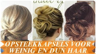 Opsteekkapsels voor weinig en dun haar [upl. by Kcirddahc572]