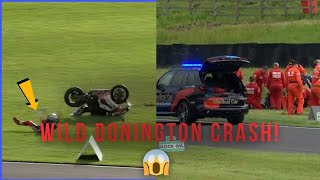 Donington Park won by Ryde following red flag caused by Iddon crash 😱 [upl. by Ateekram354]