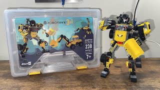 Build it vid Lego robot off brand robotryx brand lego mech yellow robot build toy building bricks [upl. by Esenahs]