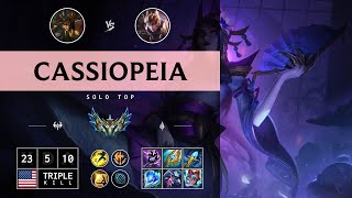 Cassiopeia Top vs Quinn  NA Challenger Patch 1413 [upl. by Nimzaj62]